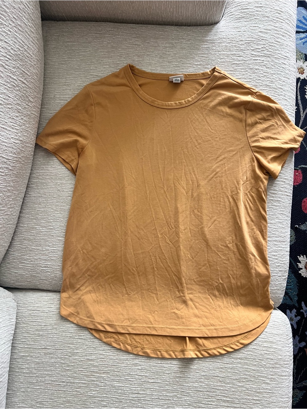 A New Day Scoop Neck Tee - Mustard